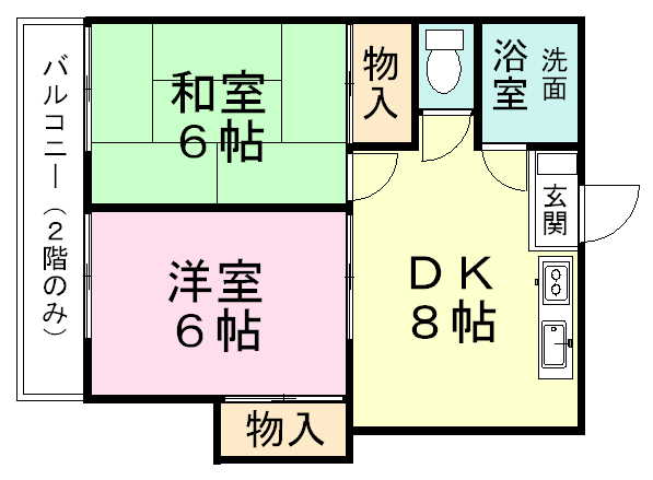 コーポミヨシ 202号室 間取り