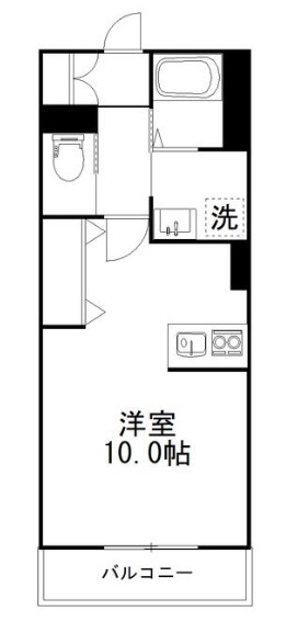 クオーレ薬円台Ⅲ 105号室 間取り