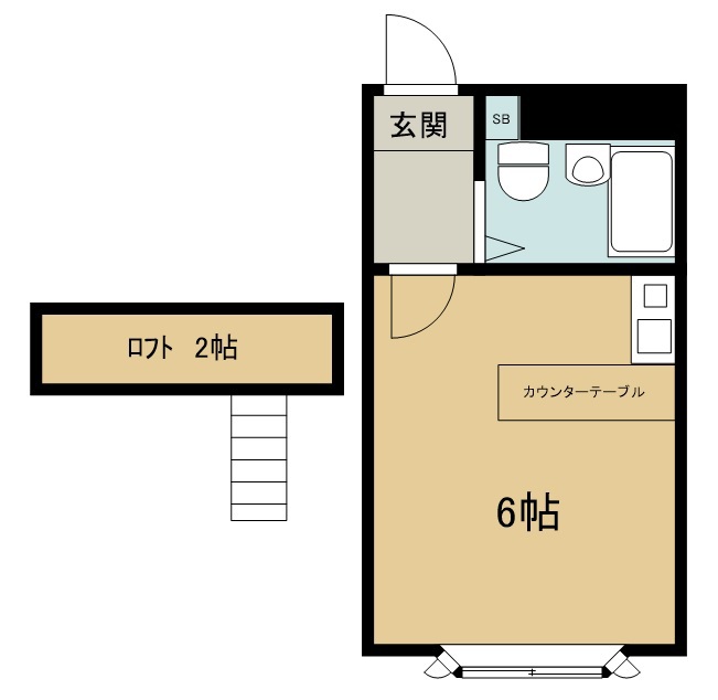 ベルピア高根公団第１ 205号室 間取り