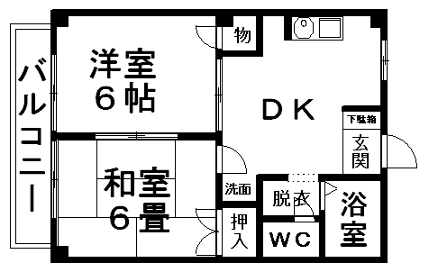 ガーデンヒルズ薬園台 205号室 間取り