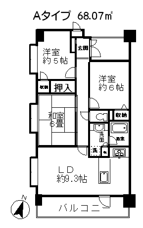 ラ・フォレ２３ 401号室 間取り