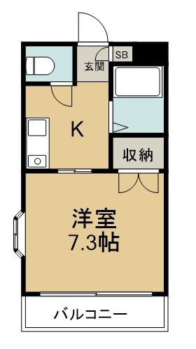 高根台レインボーハイツ 201号室 間取り