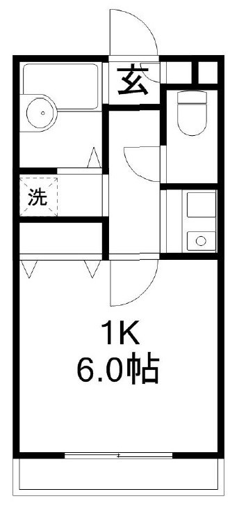 ＬＩＧＨＴＳ 217号室 間取り