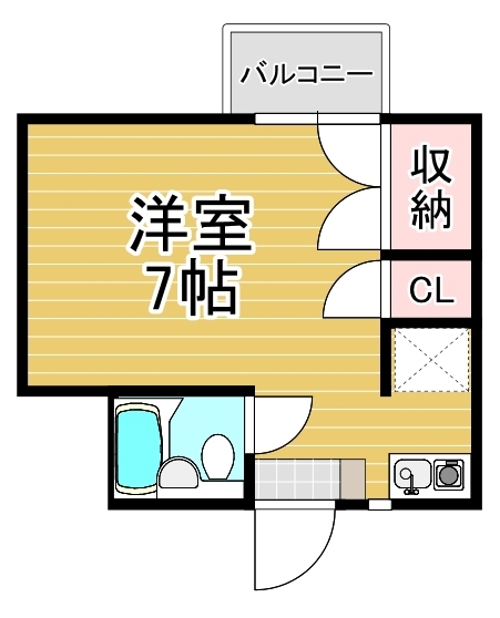 フォレスト７ 102号室 間取り