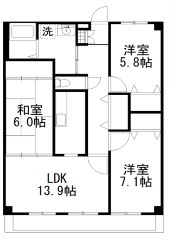 コンフォートシティ 209号室 間取り