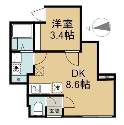 ＣＩＥＬ　ＯＮＥ 101号室 間取り
