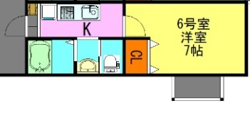 フォレスト七林 106号室 間取り