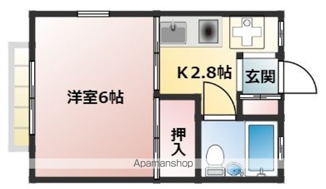 ヒルズミヤマ 201号室 間取り