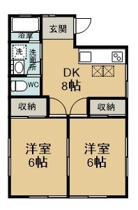 ミマキハイツ 101号室 間取り