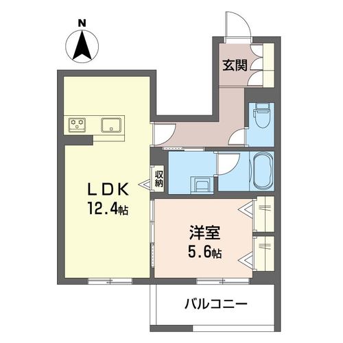 モンルミエール 203号室 間取り