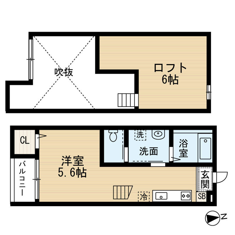 プランドール八千代 201号室 間取り