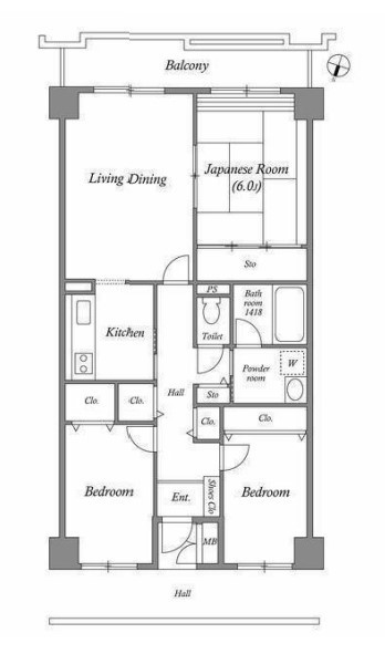 ＣＡＳＳＩＡ習志野 603号室 間取り