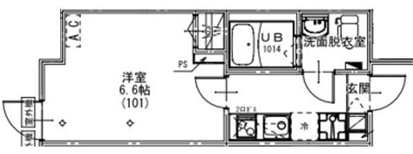 ＫＥＩＡＩ　ＲＥＳＩＤＥＮＣＥ　北習志野 101号室 間取り