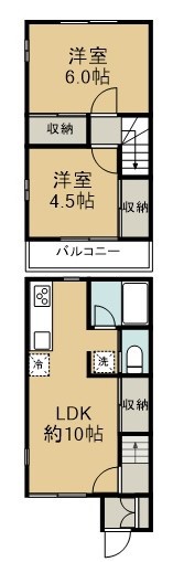 エクセル飯山満Ａ棟 1号室 間取り