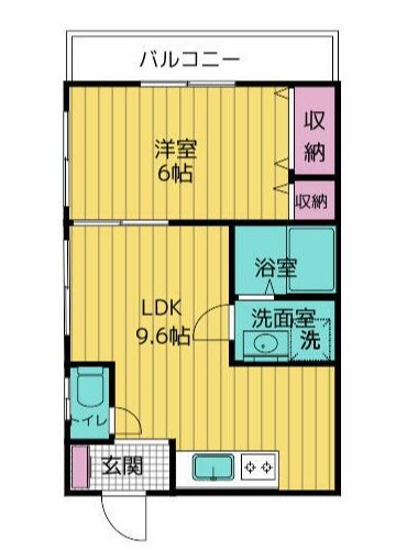 エルミオーレ 101号室 間取り