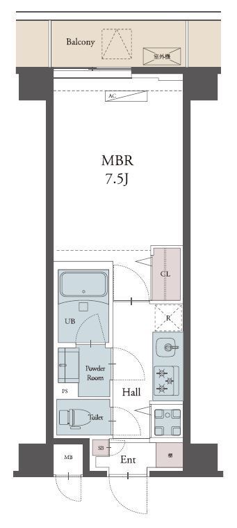ラグゼナ八千代台 505号室 間取り