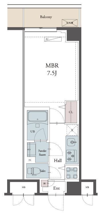 ラグゼナ八千代台 304号室 間取り