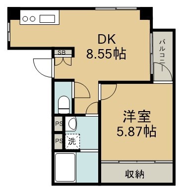 船橋ＹＫマンション 204号室 間取り