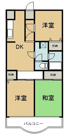 メゾンドール・カムイ&alpha;館 206号室 間取り