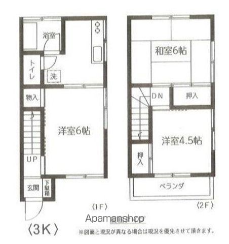 岡田テラスハウス 3号室 間取り