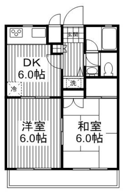 グリーンパレス 202号室 間取り