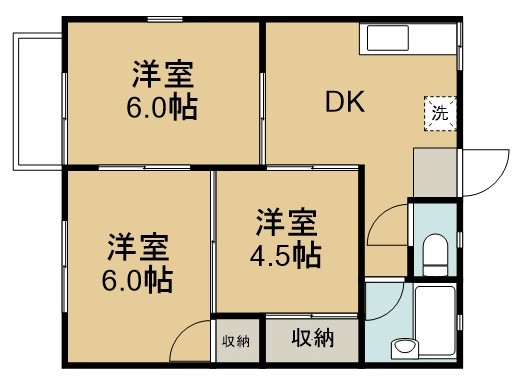 プレステージ 201号室 間取り