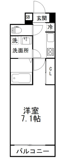 プリズム１４番館 208号室 間取り