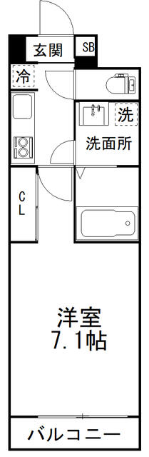 プリズム１４番館 206号室 間取り