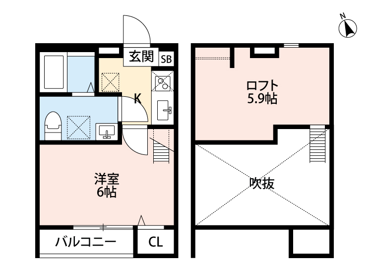 アレーゼ本大久保 102号室 間取り