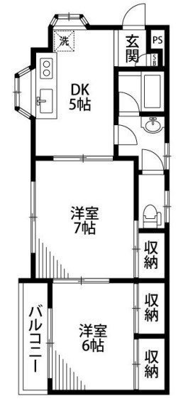 エンゼルハウス 102号室 間取り