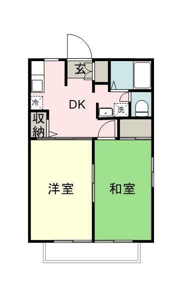 リヴェールたかはし 201号室 間取り