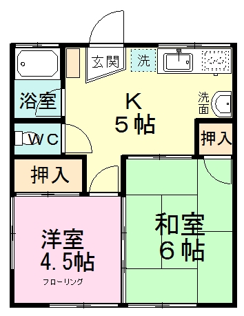 カーサつるや 101号室 間取り