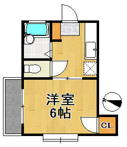 カーサ藤 201号室 間取り