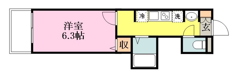 ＭＥＬＤＩＡ京成大和田Ⅱ 105号室 間取り