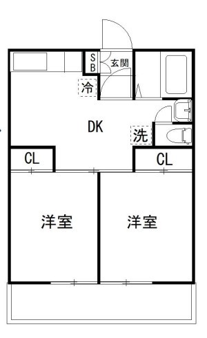 パールマンション習志野 102号室 間取り
