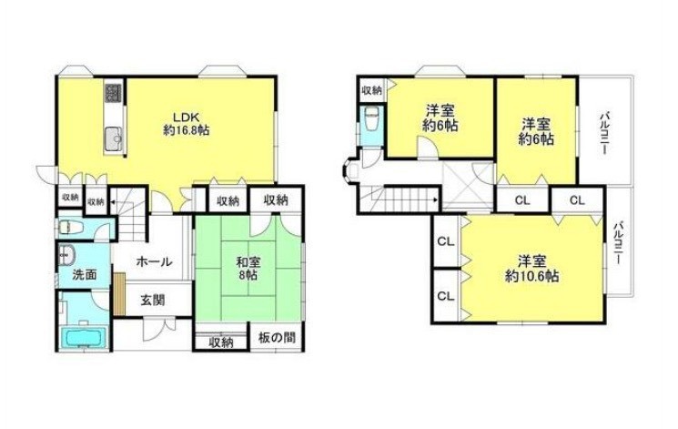 千葉県船橋市三山４丁目貸家 間取り