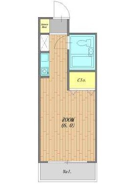 ペティパレス薬園台 203号室 間取り