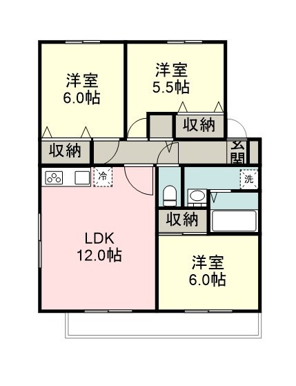ソフィアパレシオンＧ 105号室 間取り