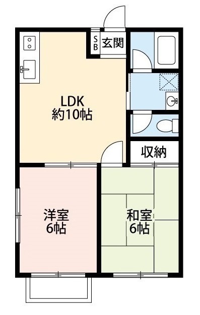 アビタシオポポロ 105号室 間取り