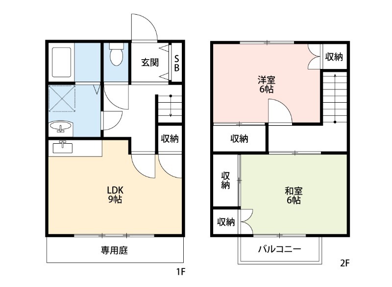スカイハウス二宮 5号室 間取り