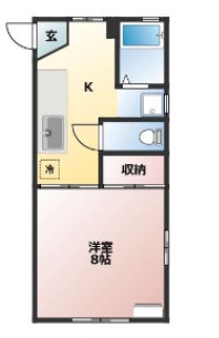 メゾン武藤 101号室 間取り