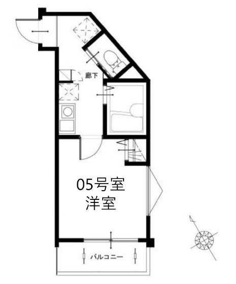 メルディア津田沼 305号室 間取り