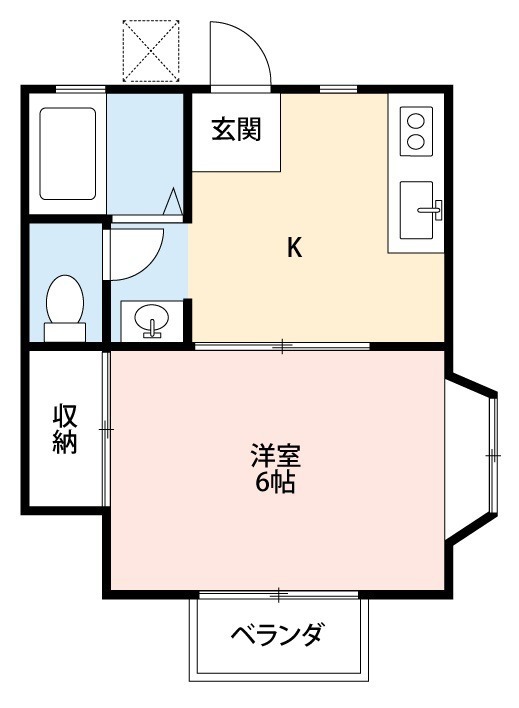サンフラワーⅡ 101号室 間取り