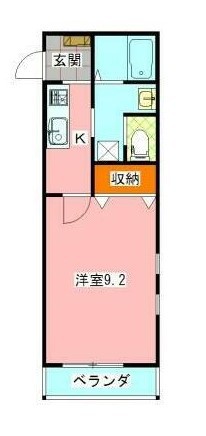 グリーンゲイブルズ 205号室 間取り