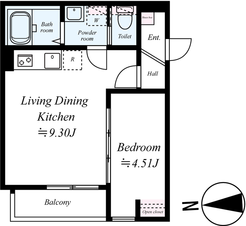 ＧＲＡＤＵＳ八千代中央Ⅲ 301号室 間取り