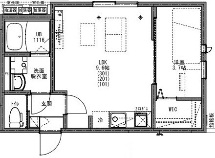 ＫＥＩＡＩ　ＲＥＳＩＤＥＮＣＥ　八千代中央 301号室 間取り