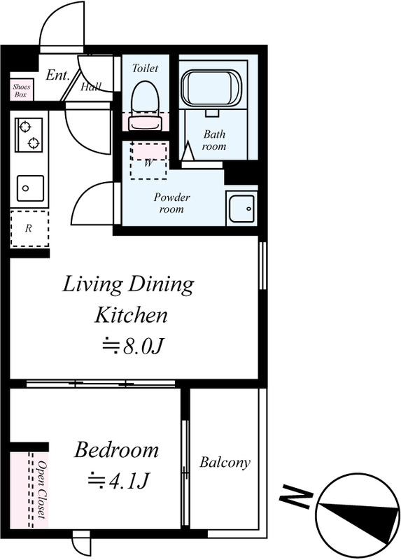 ＧＲＡＤＵＳ志津 101号室 間取り
