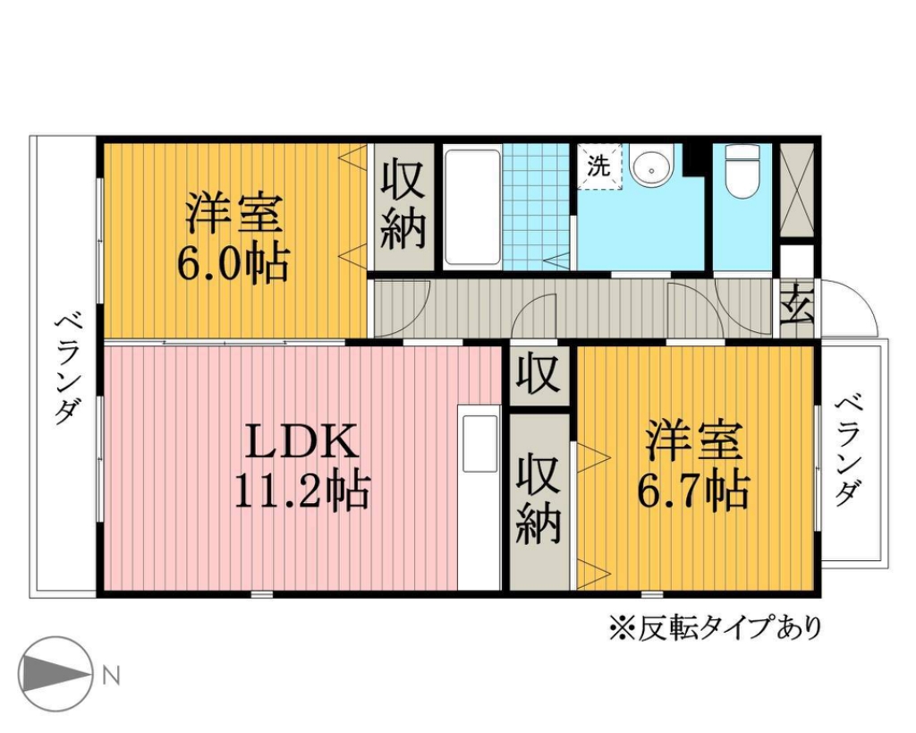 サンピック 702号室 間取り