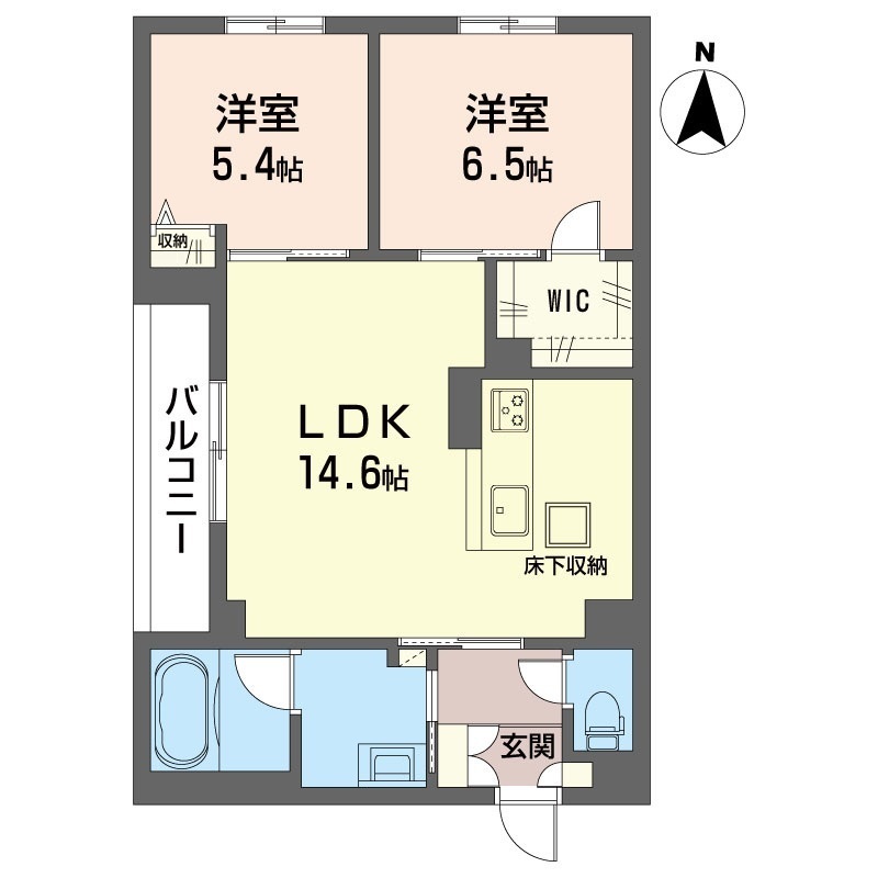 トラストメゾン白木蓮Ⅰ 101号室 間取り