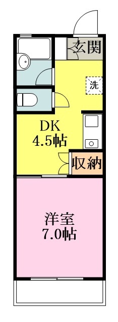 キャッスルサガ 203号室 間取り